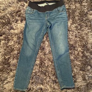 Maternity Rockstar super skinny front low panel